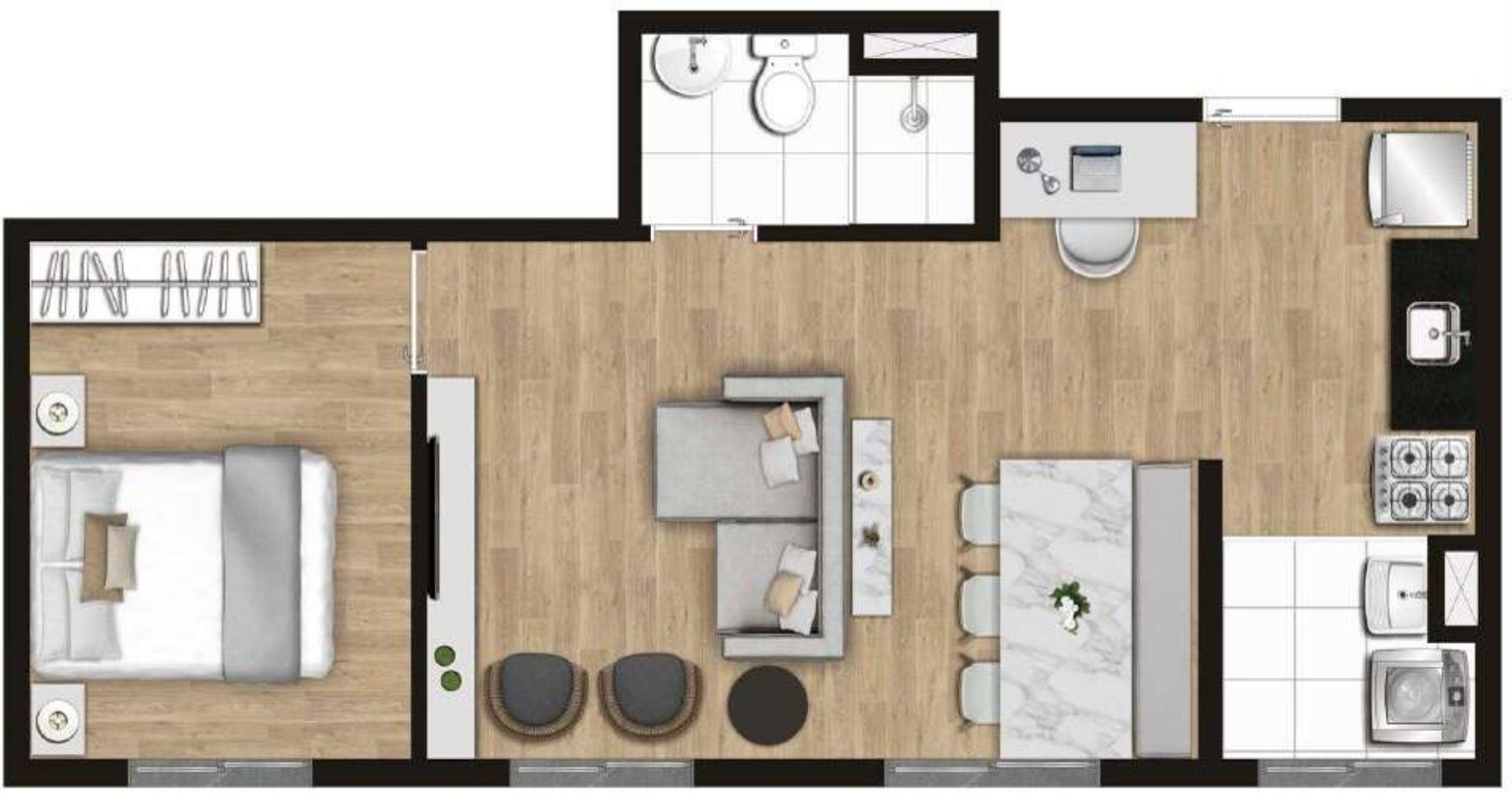 Apartamento à venda com 2 quartos, 42m² - Foto 21