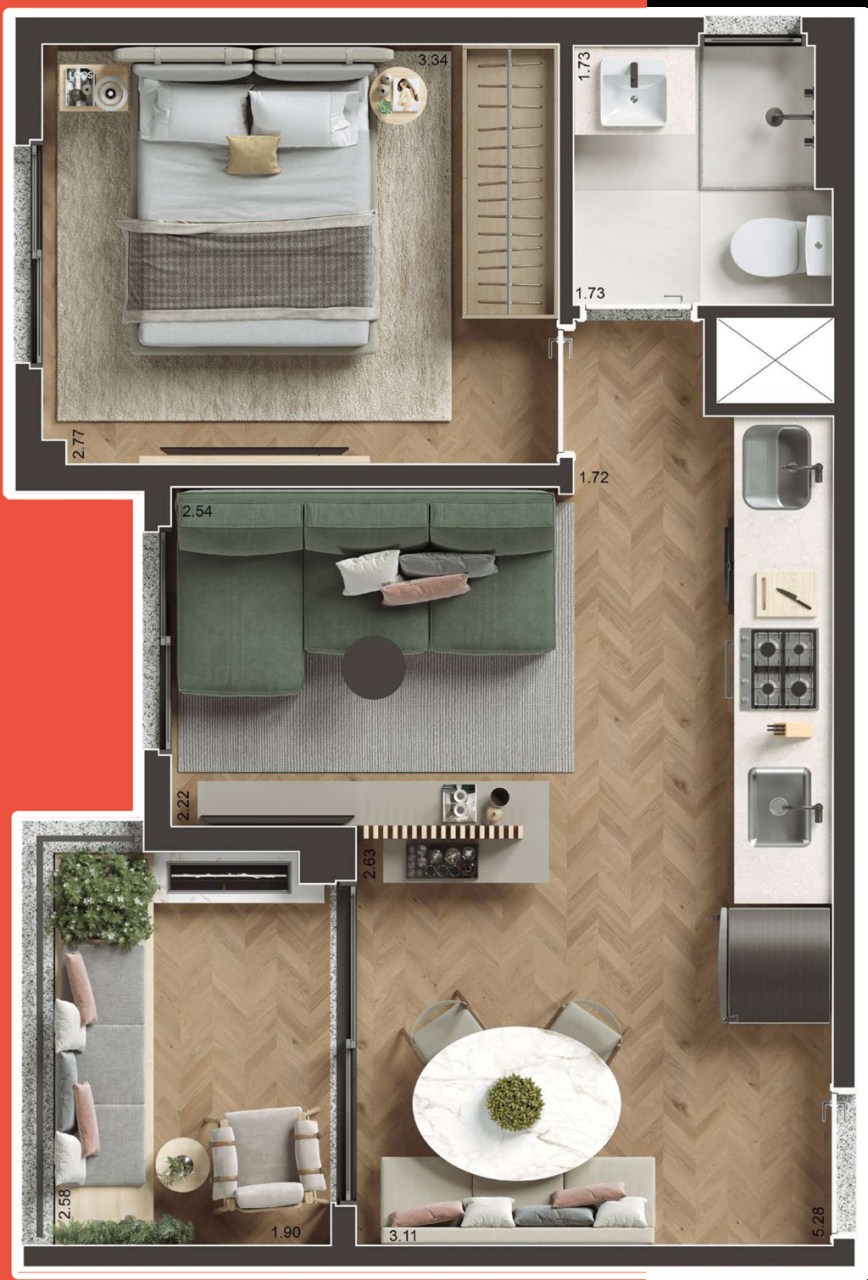 Apartamento, 1 quarto, 39 m² - Foto 20