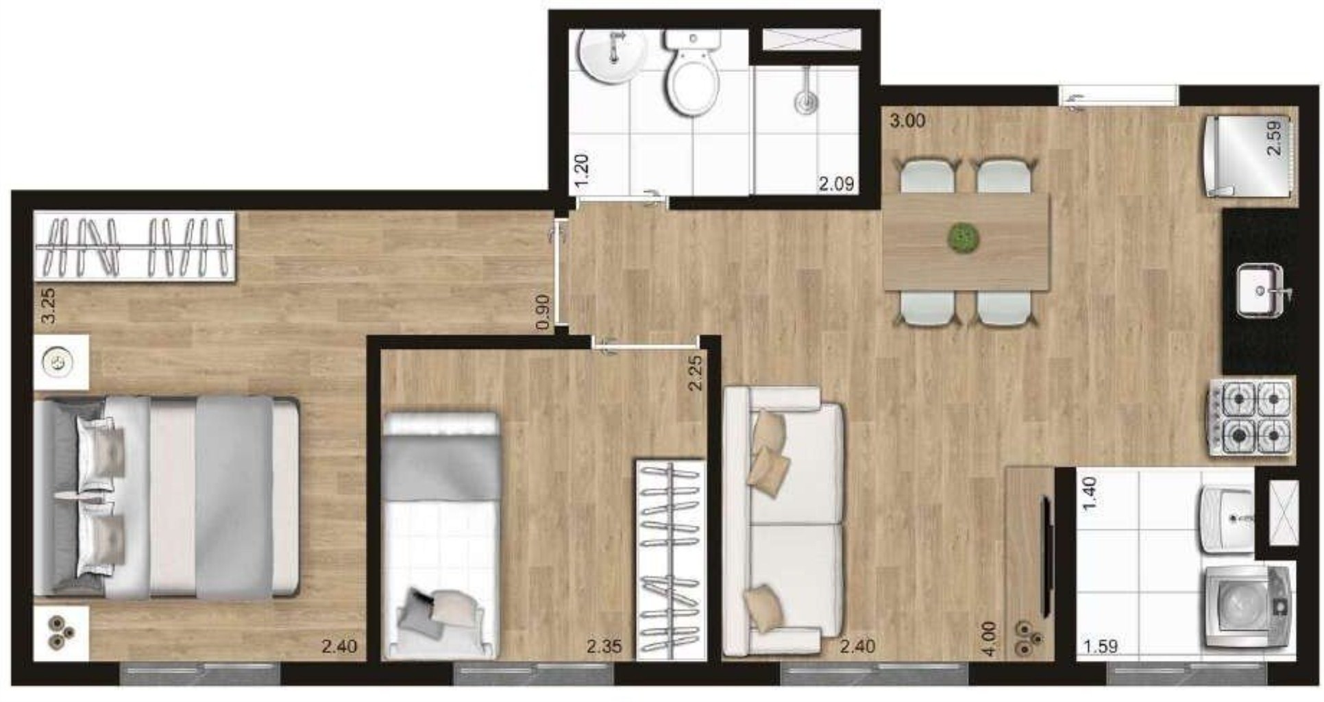 Apartamento à venda com 2 quartos, 42m² - Foto 20