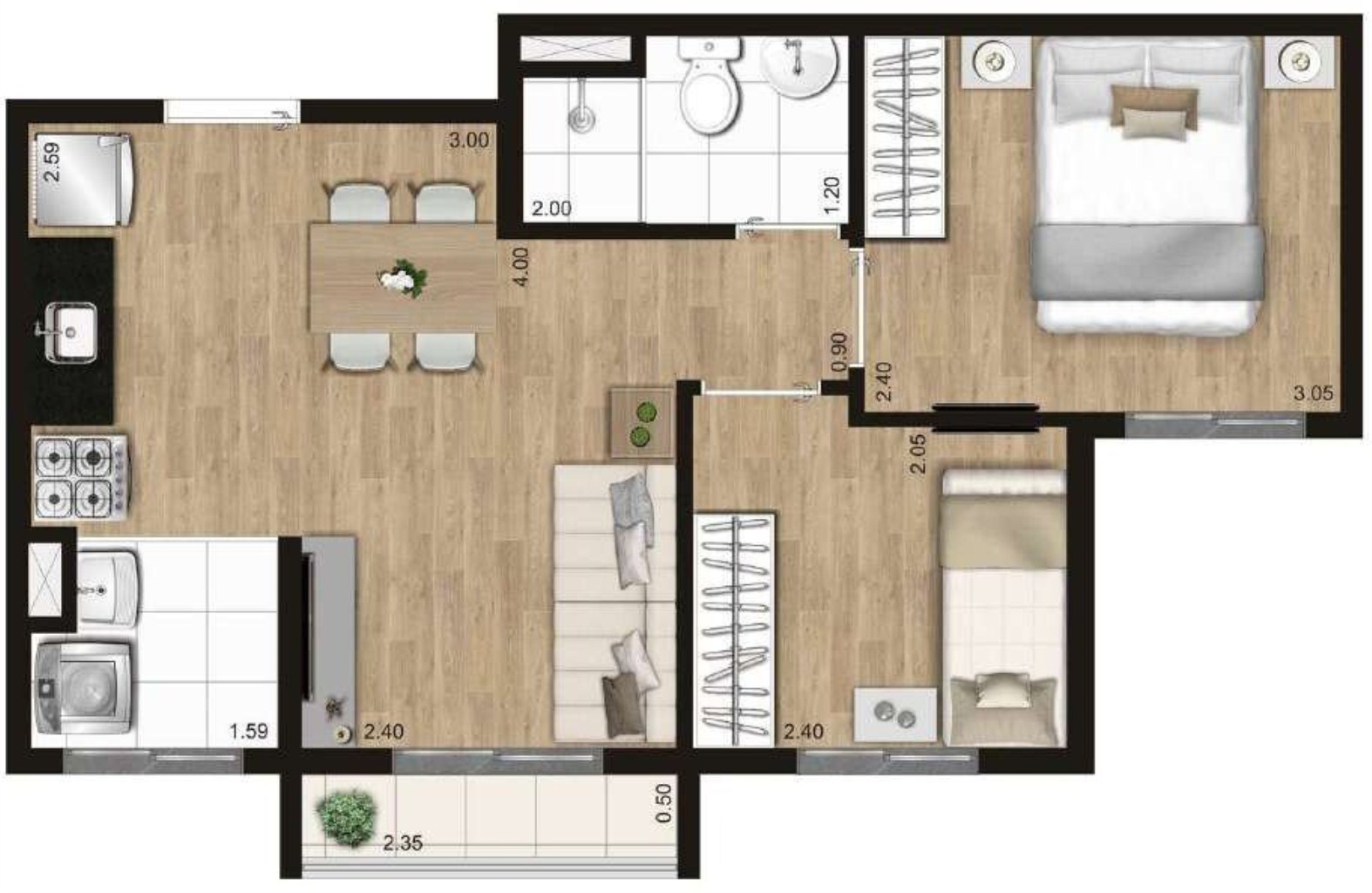 Apartamento à venda com 2 quartos, 42m² - Foto 18