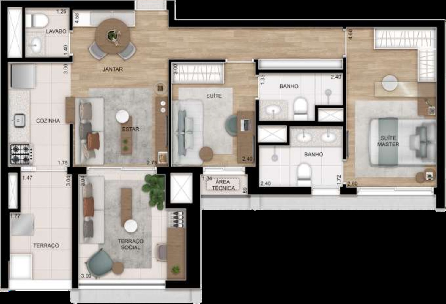 Apartamento à venda com 2 quartos, 80m² - Foto 35