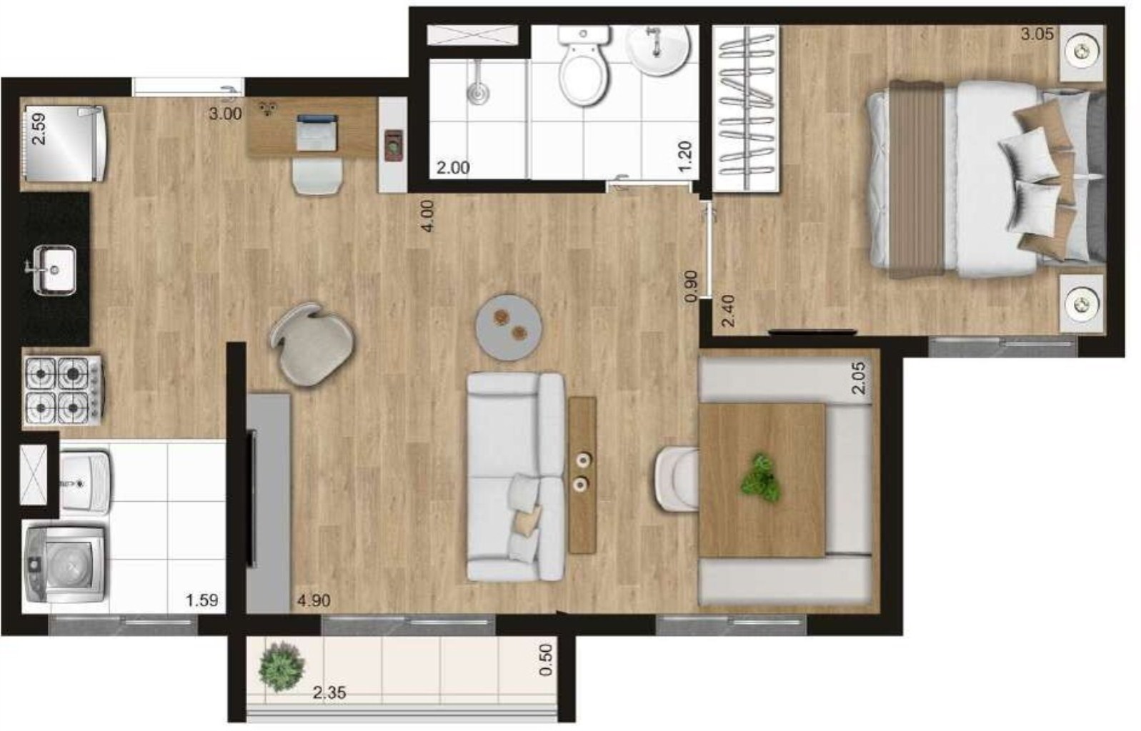 Apartamento à venda com 2 quartos, 42m² - Foto 19