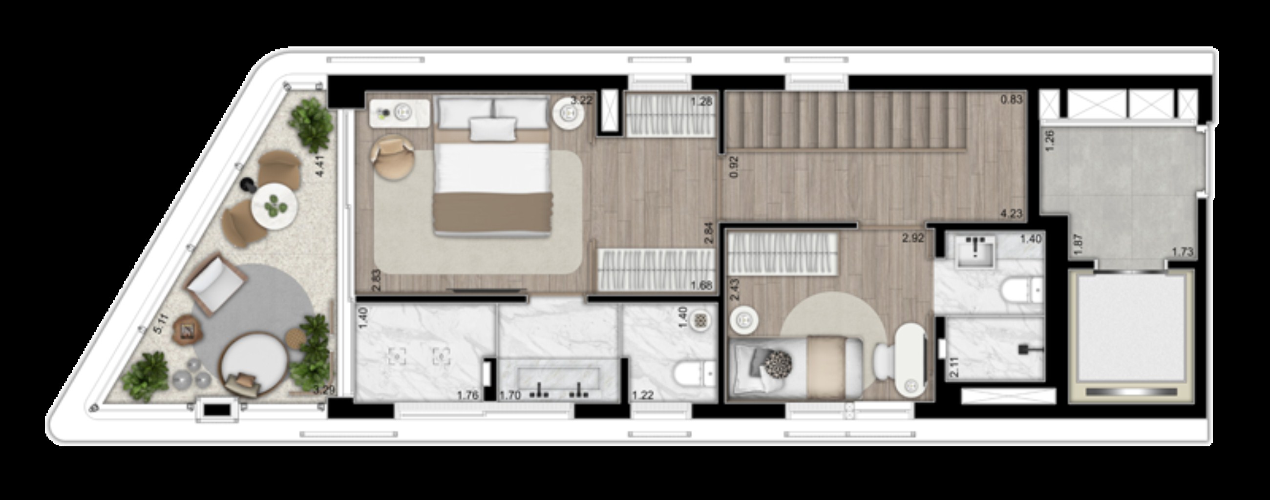 Cobertura, 1 quarto, 116 m² - Foto 10