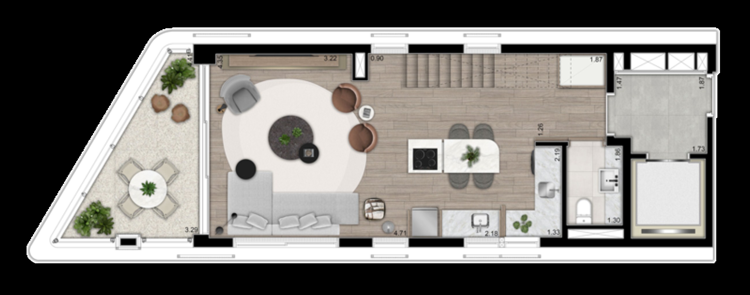 Cobertura, 1 quarto, 116 m² - Foto 9