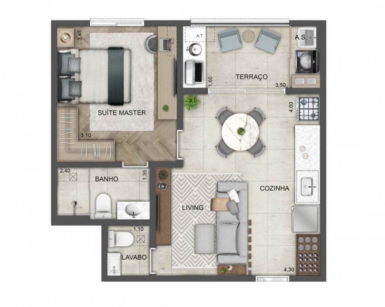 Apartamento à venda com 3 quartos, 171m² - Foto 1