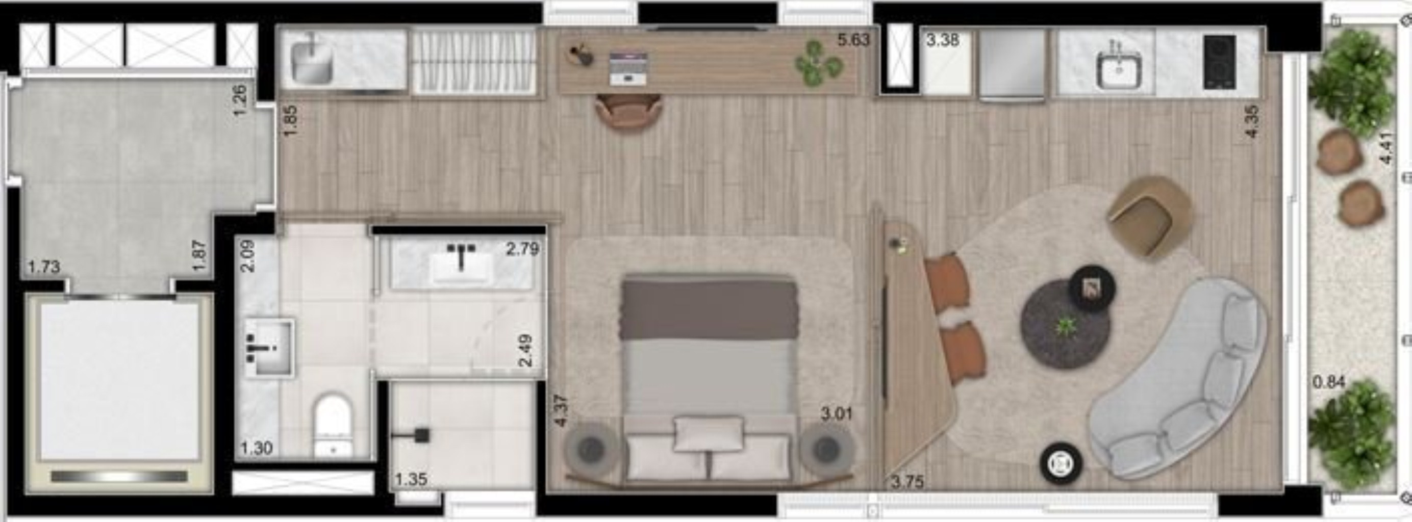 Cobertura, 1 quarto, 116 m² - Foto 6