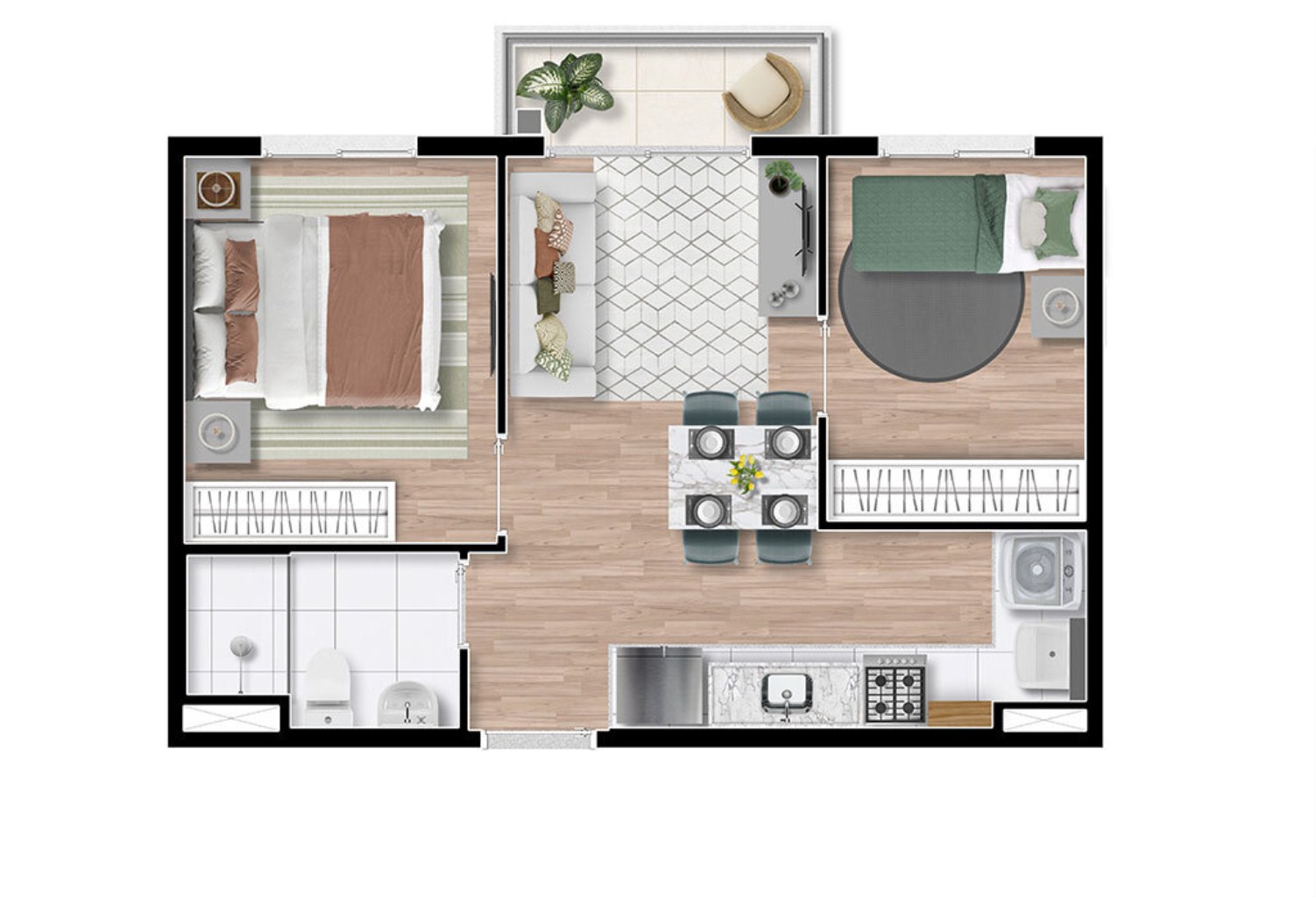 Apartamento à venda com 1 quarto, 33m² - Foto 13