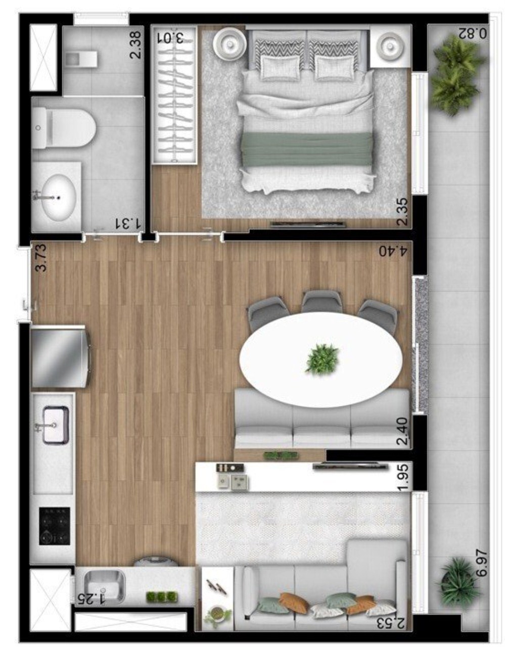 Apartamento à venda com 2 quartos, 40m² - Foto 22