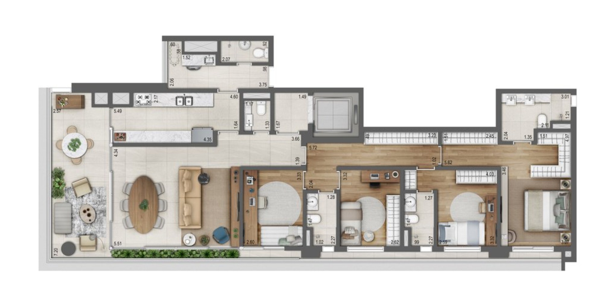 Apartamento, 4 quartos, 165 m² - Foto 13