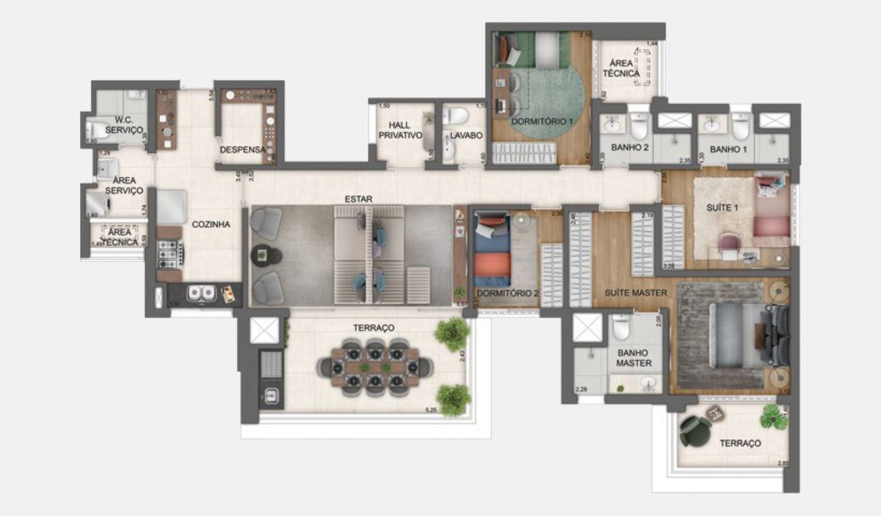 Apartamento, 4 quartos, 199 m² - Foto 46