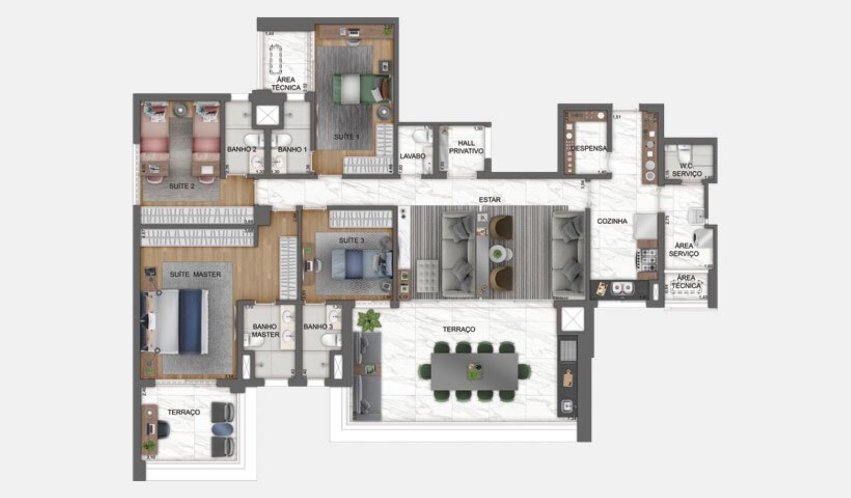 Apartamento à venda com 4 quartos, 185m² - Foto 48