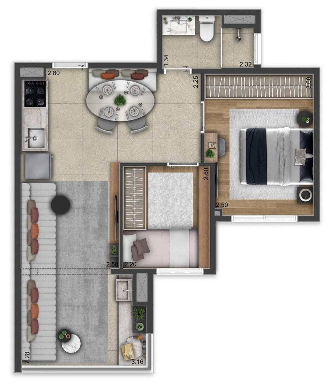 Apartamento, 2 quartos, 45 m² - Foto 20