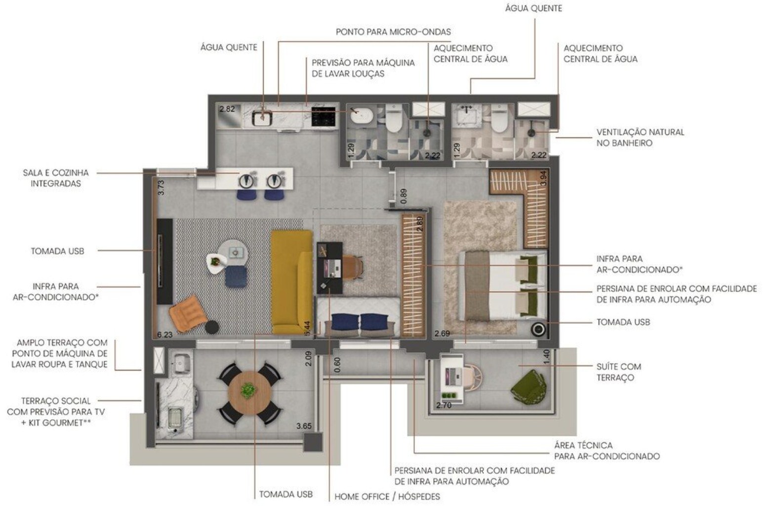 Apartamento à venda com 2 quartos, 106m² - Foto 40