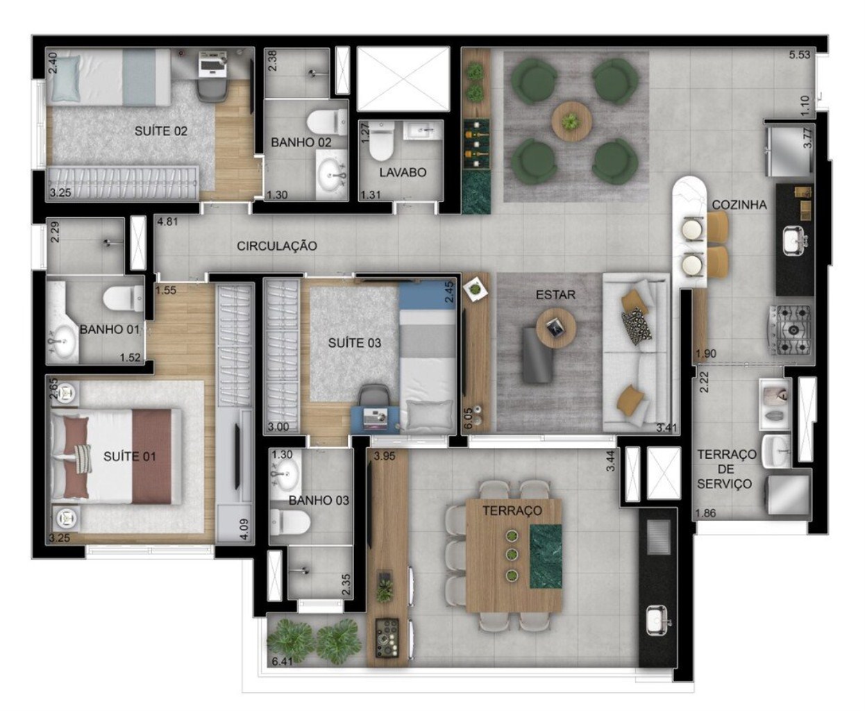 Apartamento, 3 quartos, 89 m² - Foto 28