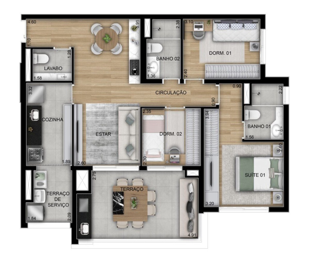 Apartamento, 3 quartos, 89 m² - Foto 26