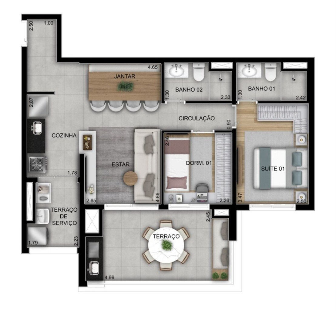 Apartamento, 3 quartos, 89 m² - Foto 23