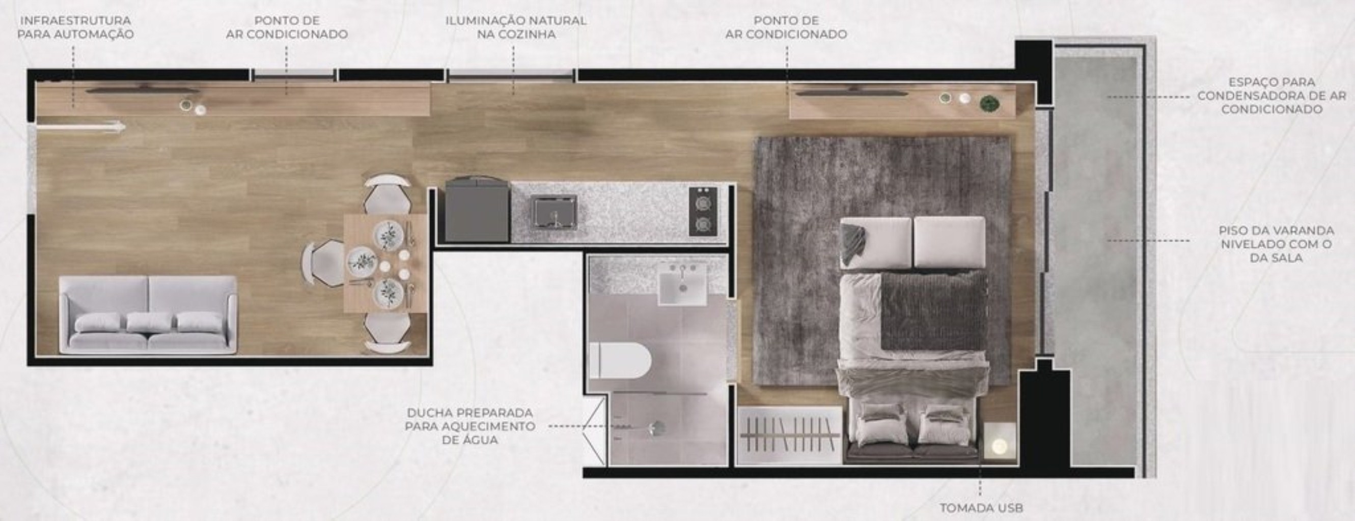 Apartamento à venda com 1 quarto, 37m² - Foto 43