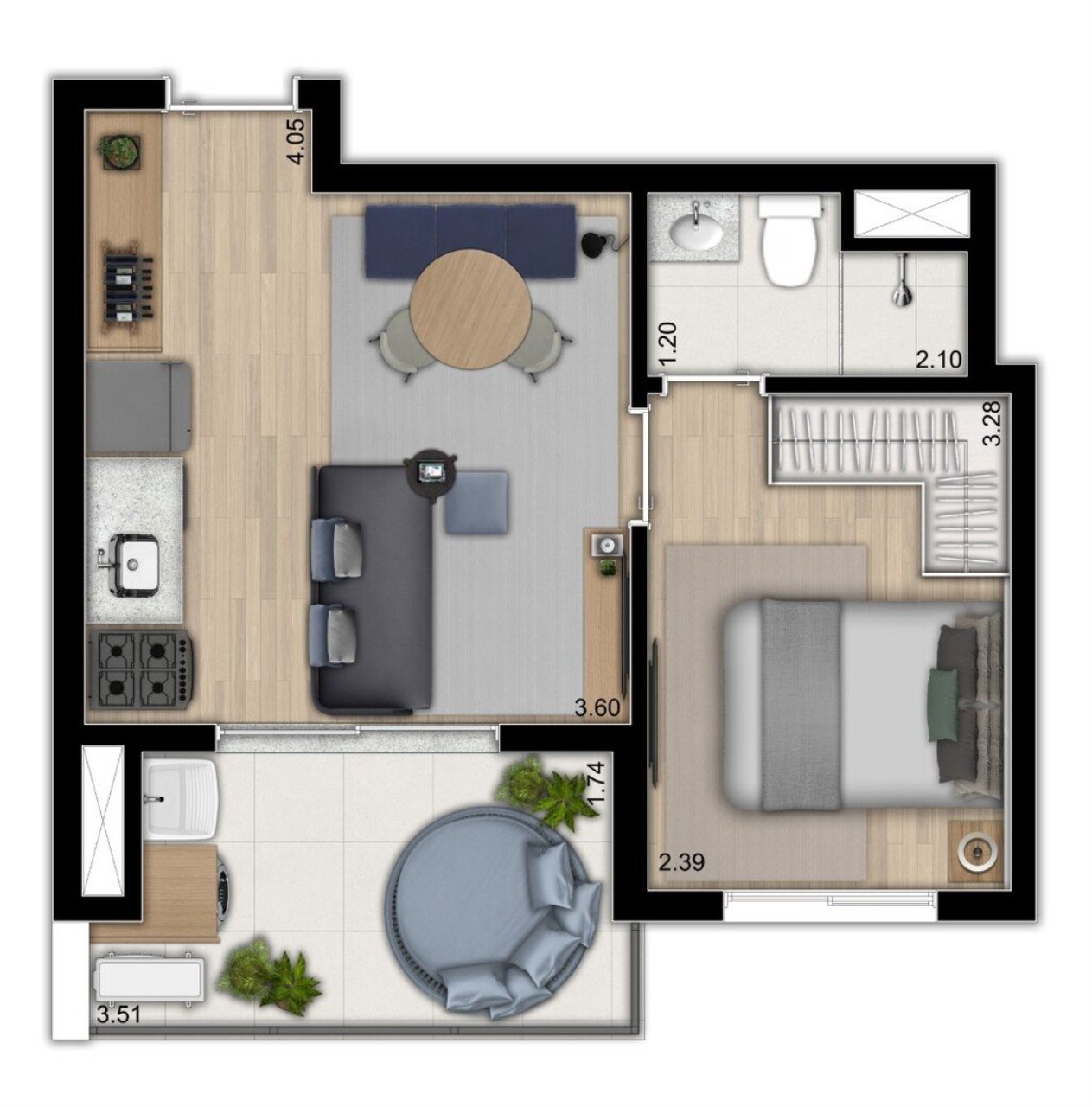 Apartamento à venda com 2 quartos, 49m² - Foto 25