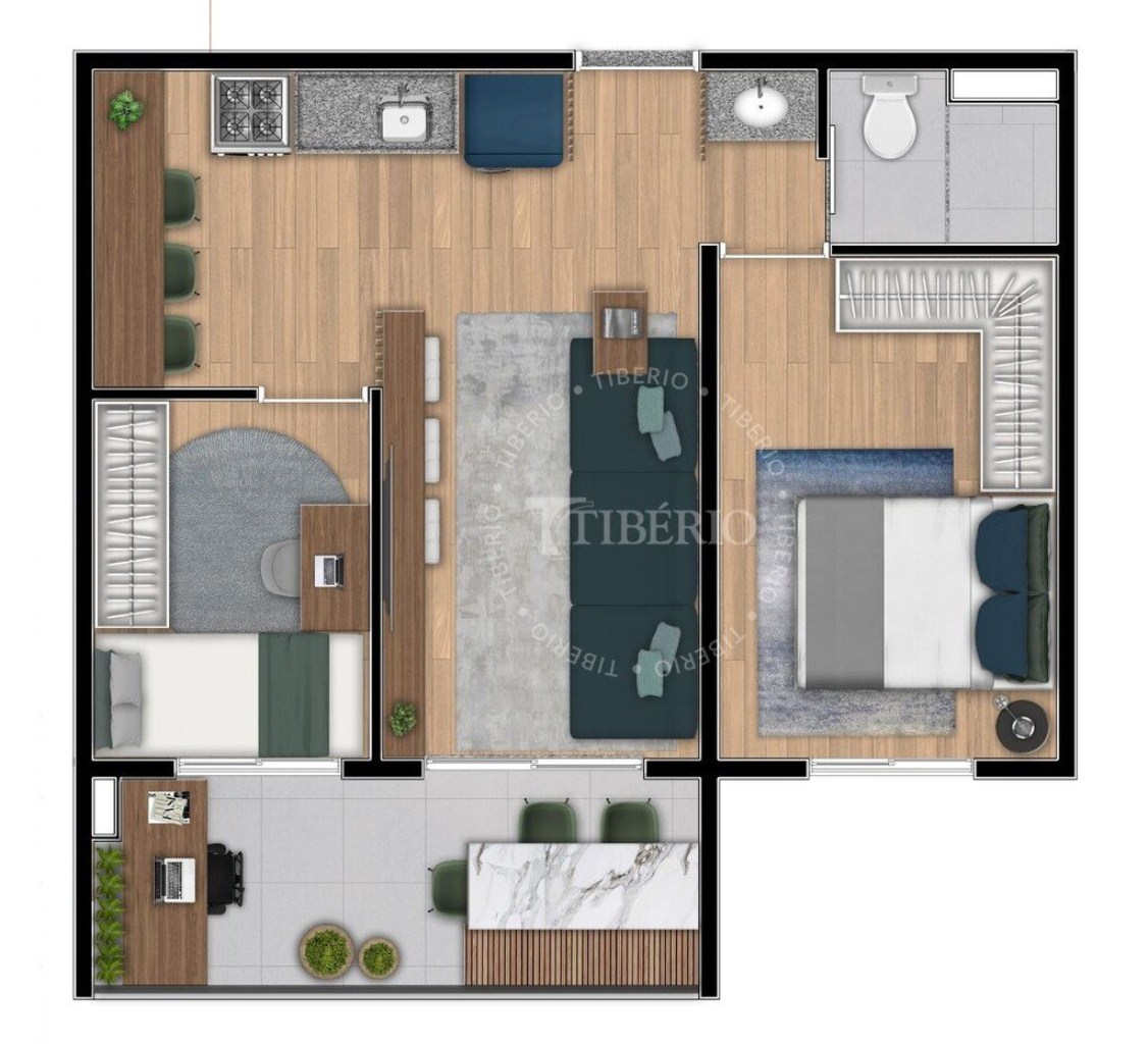 Apartamento à venda com 2 quartos, 47m² - Foto 6