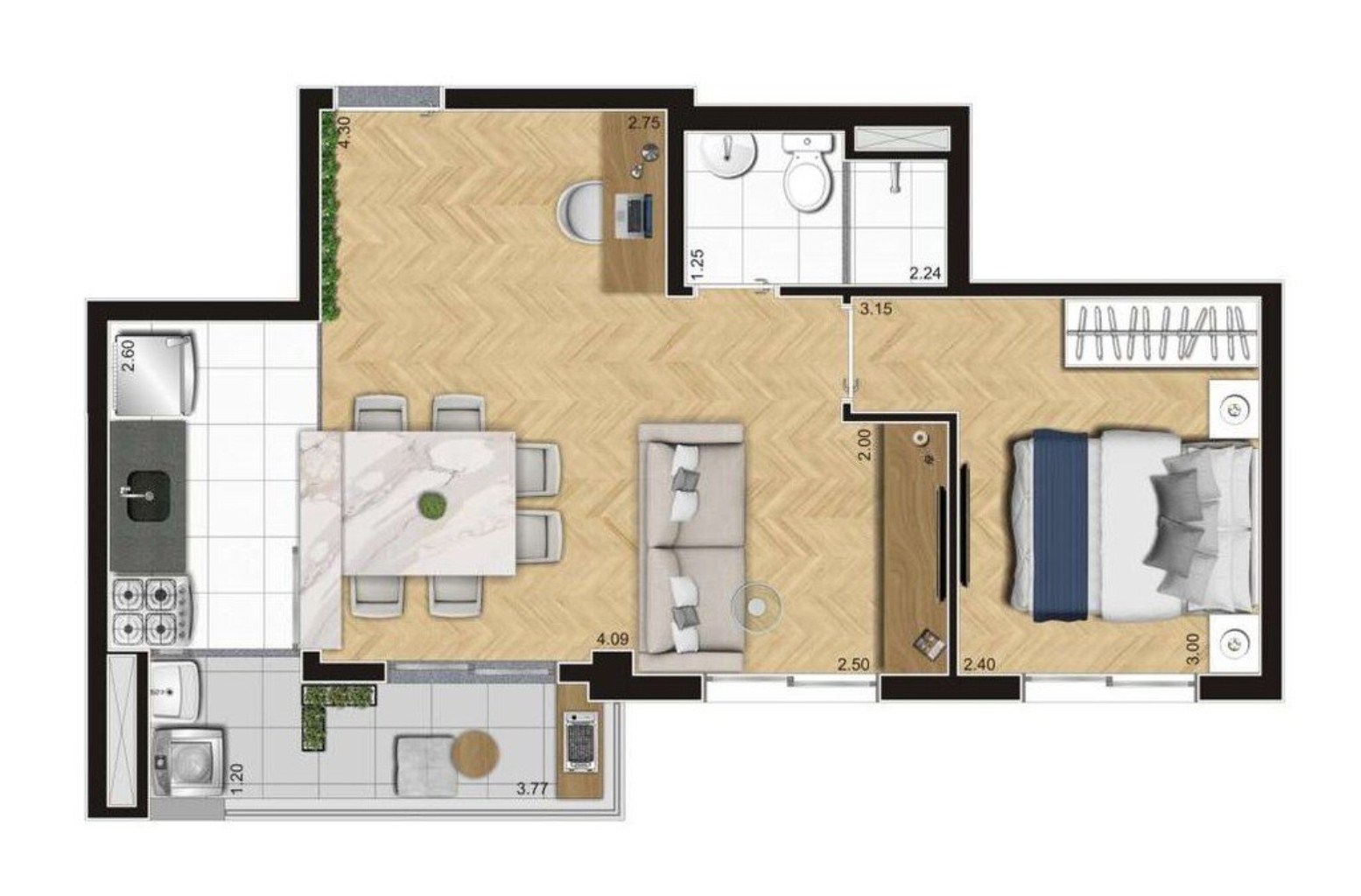 Apartamento à venda com 2 quartos, 42m² - Foto 30