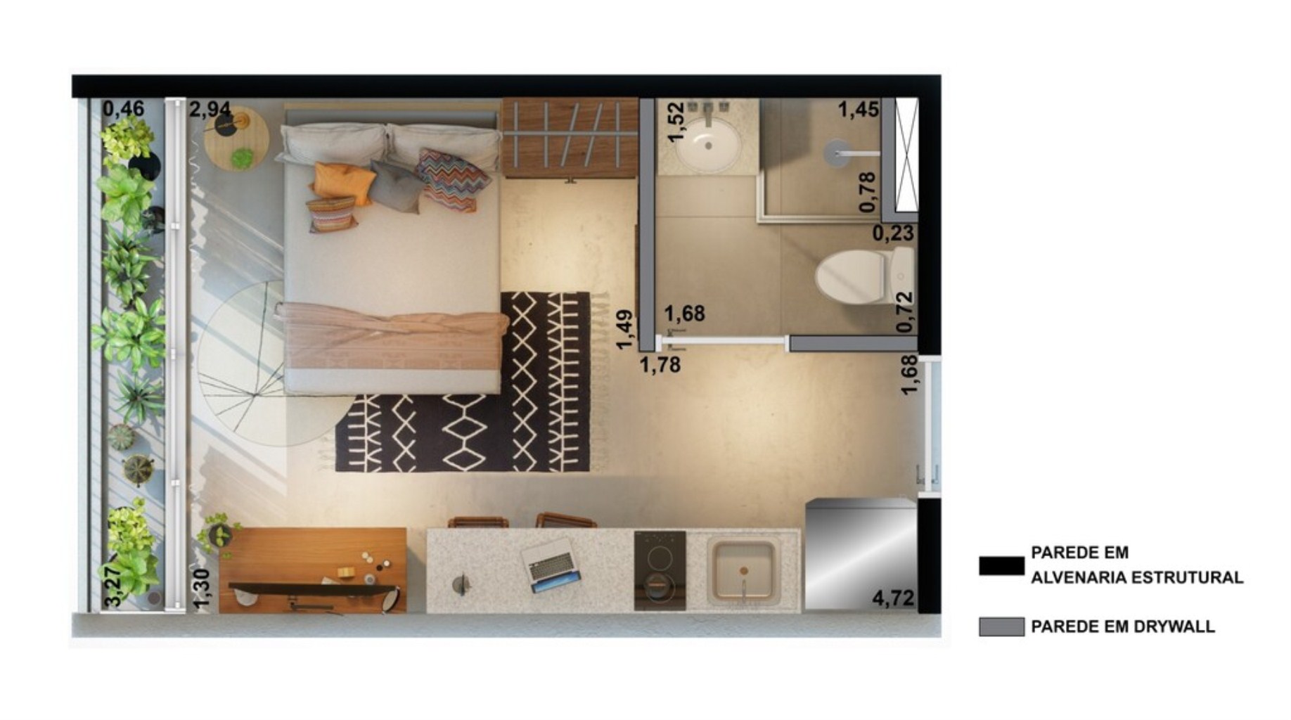 Apartamento, 1 quarto, 41 m² - Foto 16