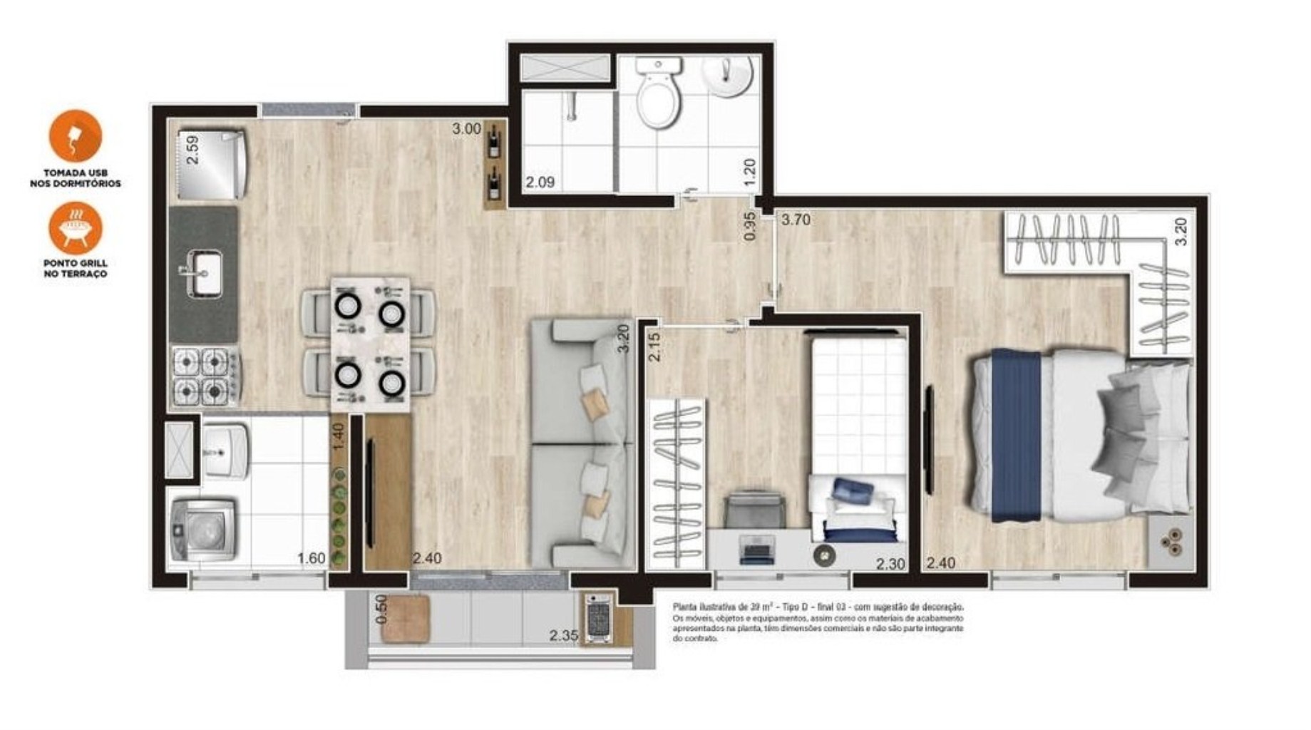Apartamento, 1 quarto, 27 m² - Foto 29