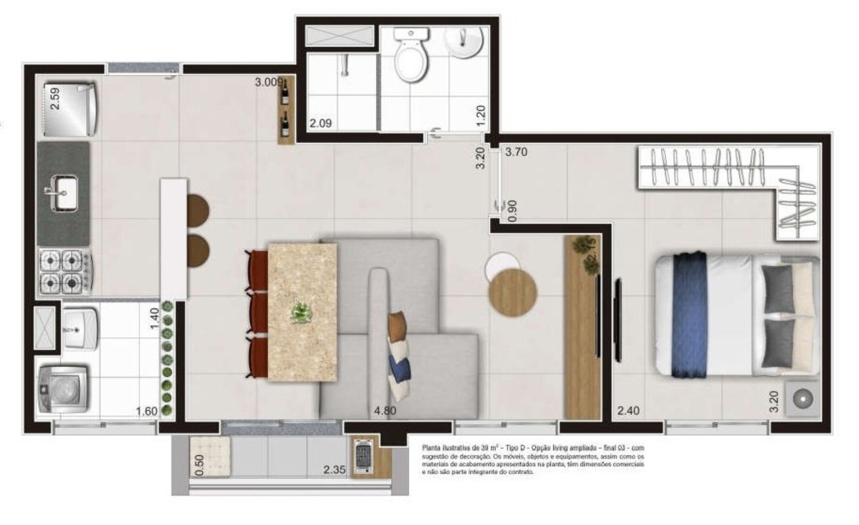 Apartamento, 1 quarto, 27 m² - Foto 30