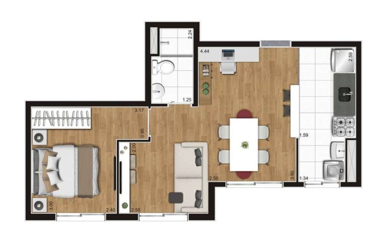 Apartamento à venda com 2 quartos, 42m² - Foto 27