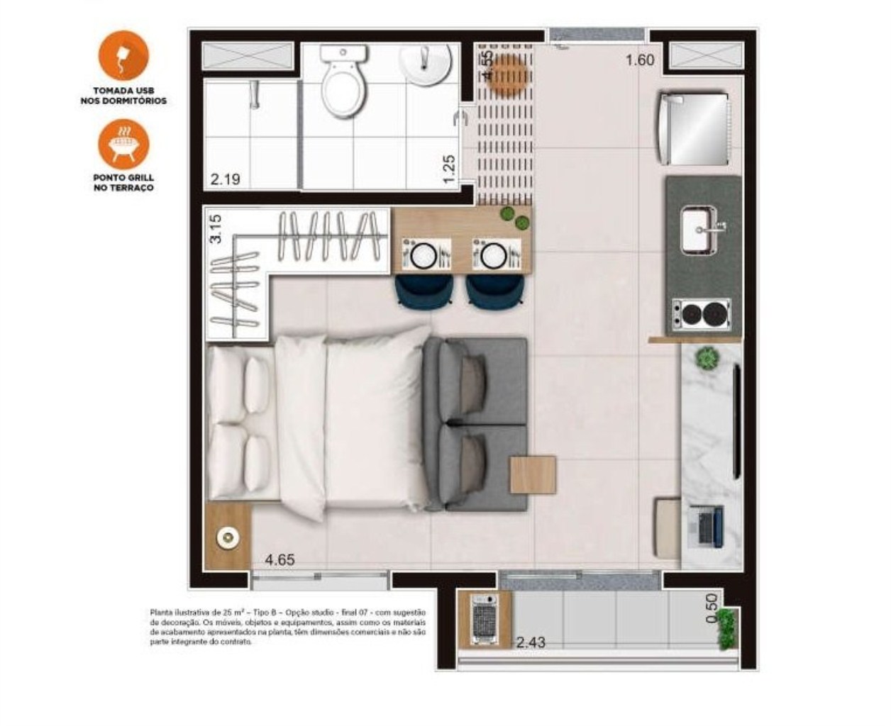 Apartamento, 1 quarto, 27 m² - Foto 25