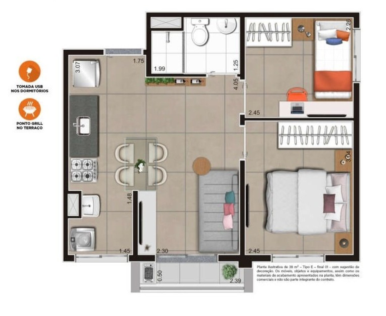 Apartamento, 1 quarto, 27 m² - Foto 28