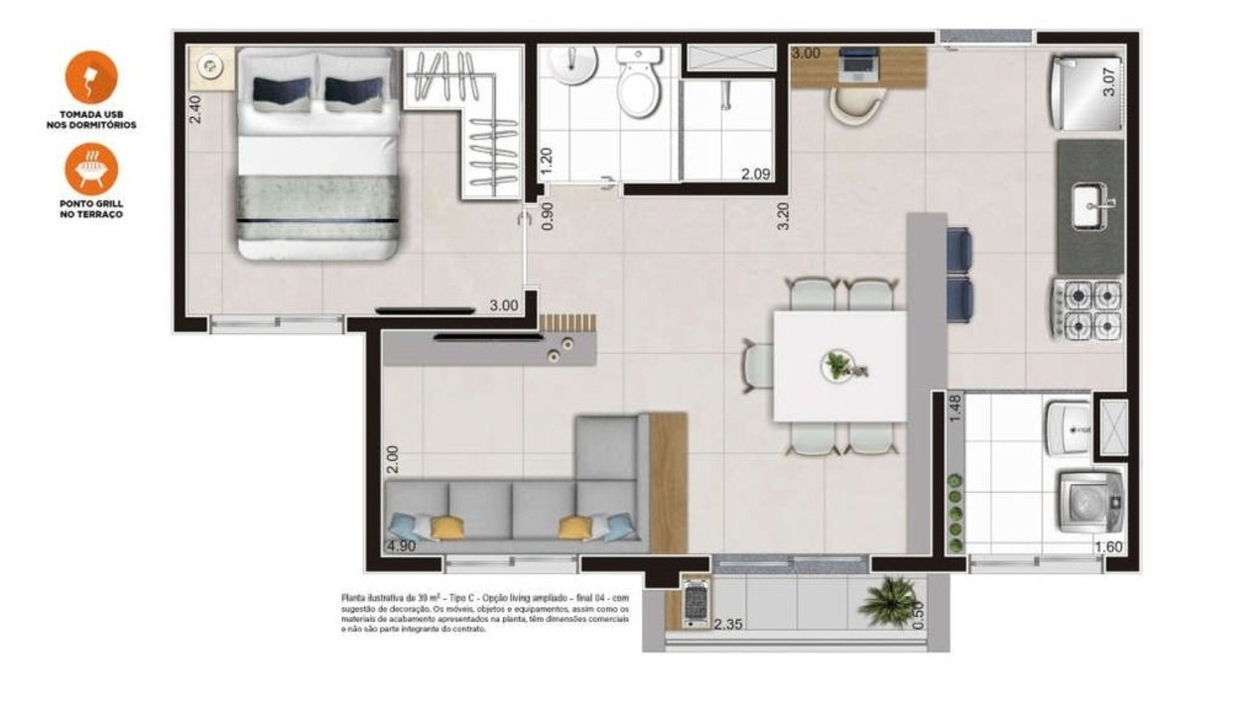 Apartamento, 1 quarto, 27 m² - Foto 32