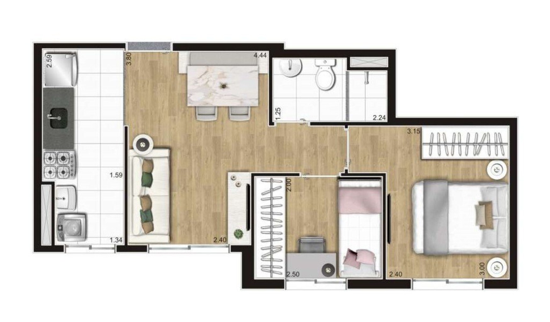 Apartamento à venda com 2 quartos, 42m² - Foto 26