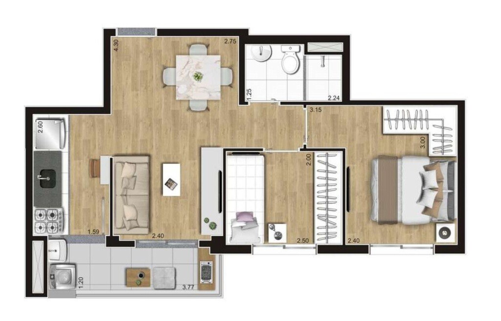 Apartamento à venda com 2 quartos, 42m² - Foto 29