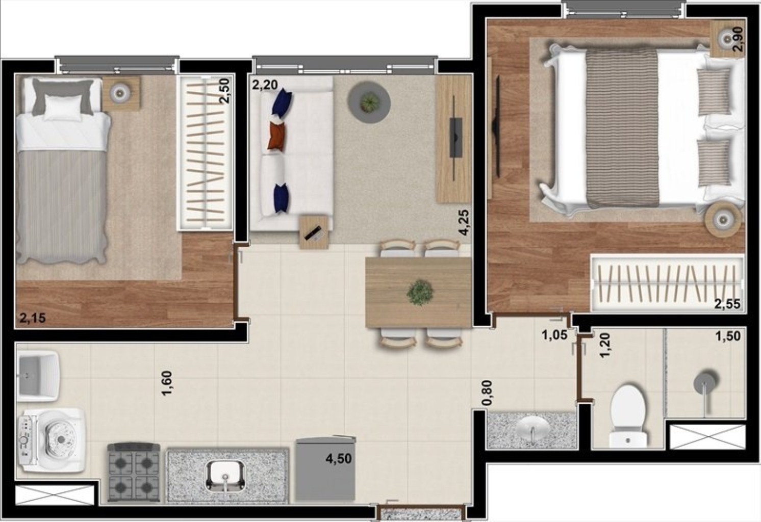 Apartamento à venda com 2 quartos, 33m² - Foto 29