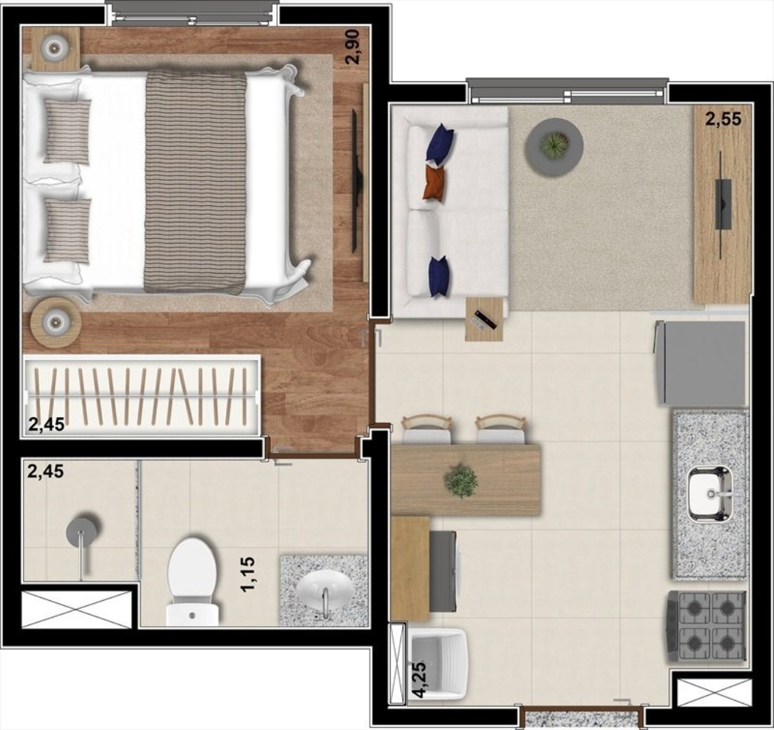 Apartamento à venda com 2 quartos, 33m² - Foto 26