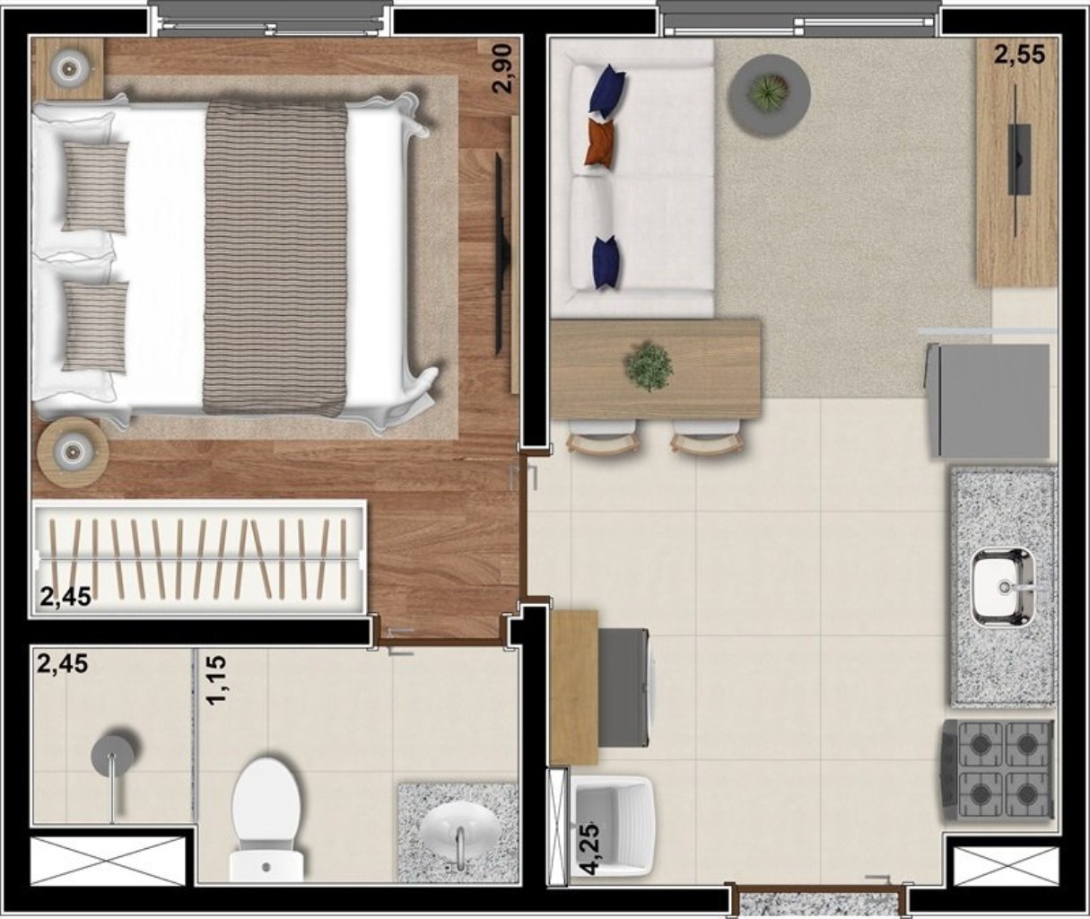 Apartamento à venda com 2 quartos, 33m² - Foto 25