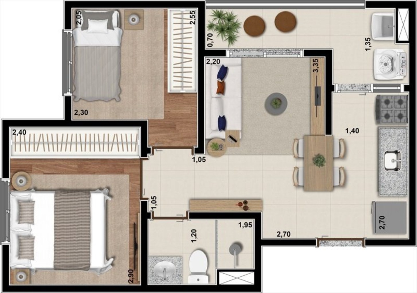 Apartamento à venda com 2 quartos, 33m² - Foto 31