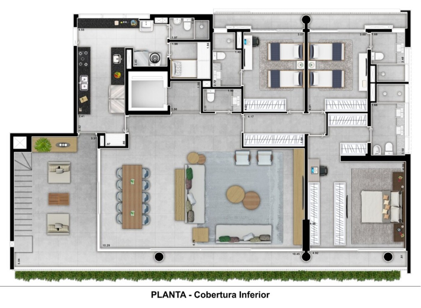 Apartamento à venda com 3 quartos, 252m² - Foto 30