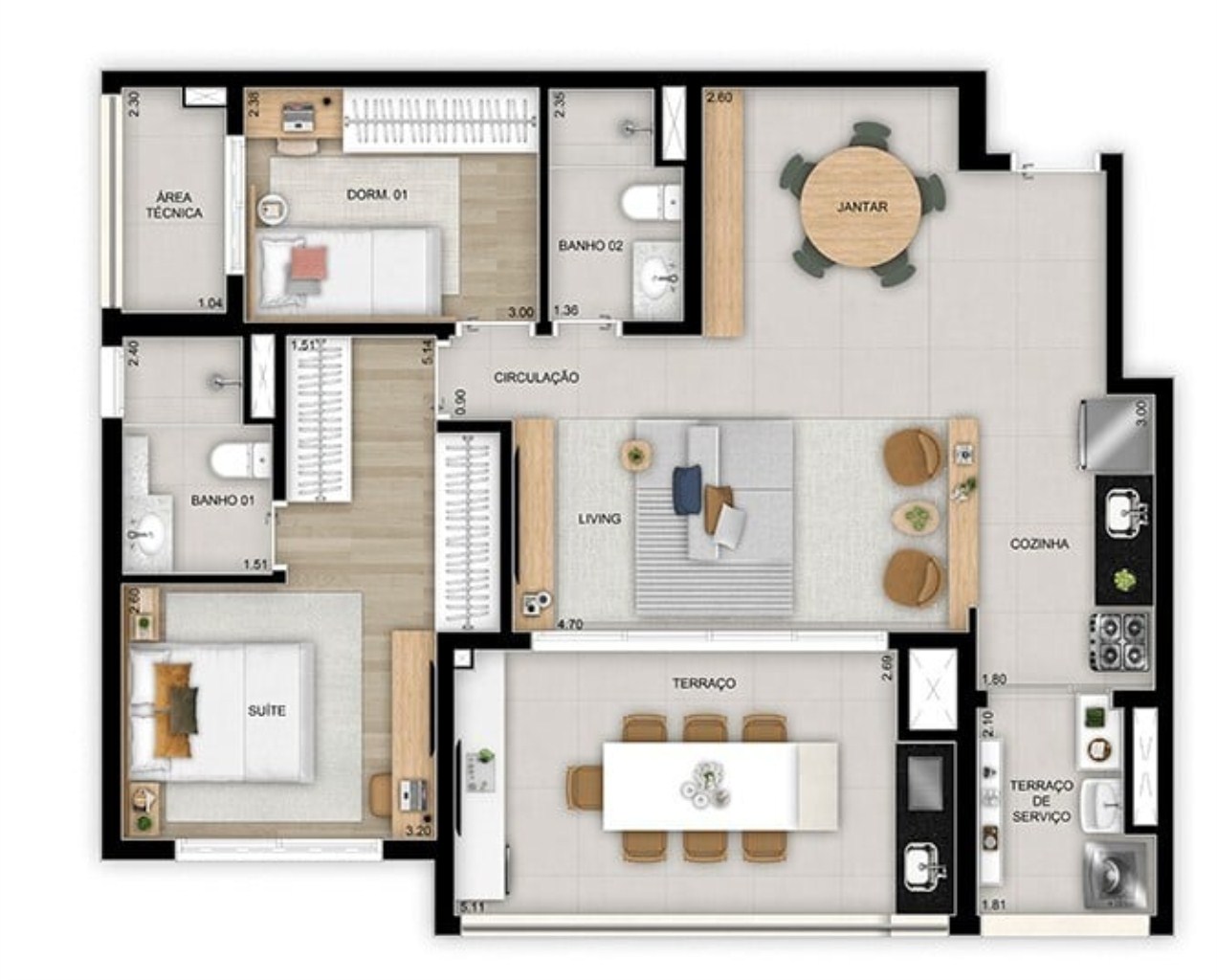 Apartamento à venda com 3 quartos, 98m² - Foto 29