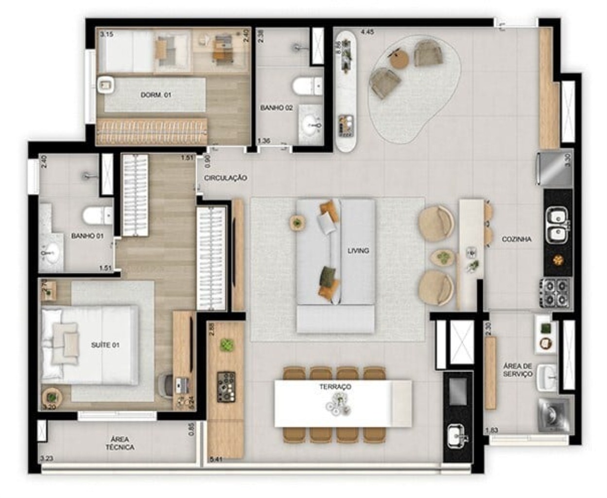 Apartamento à venda com 3 quartos, 98m² - Foto 31