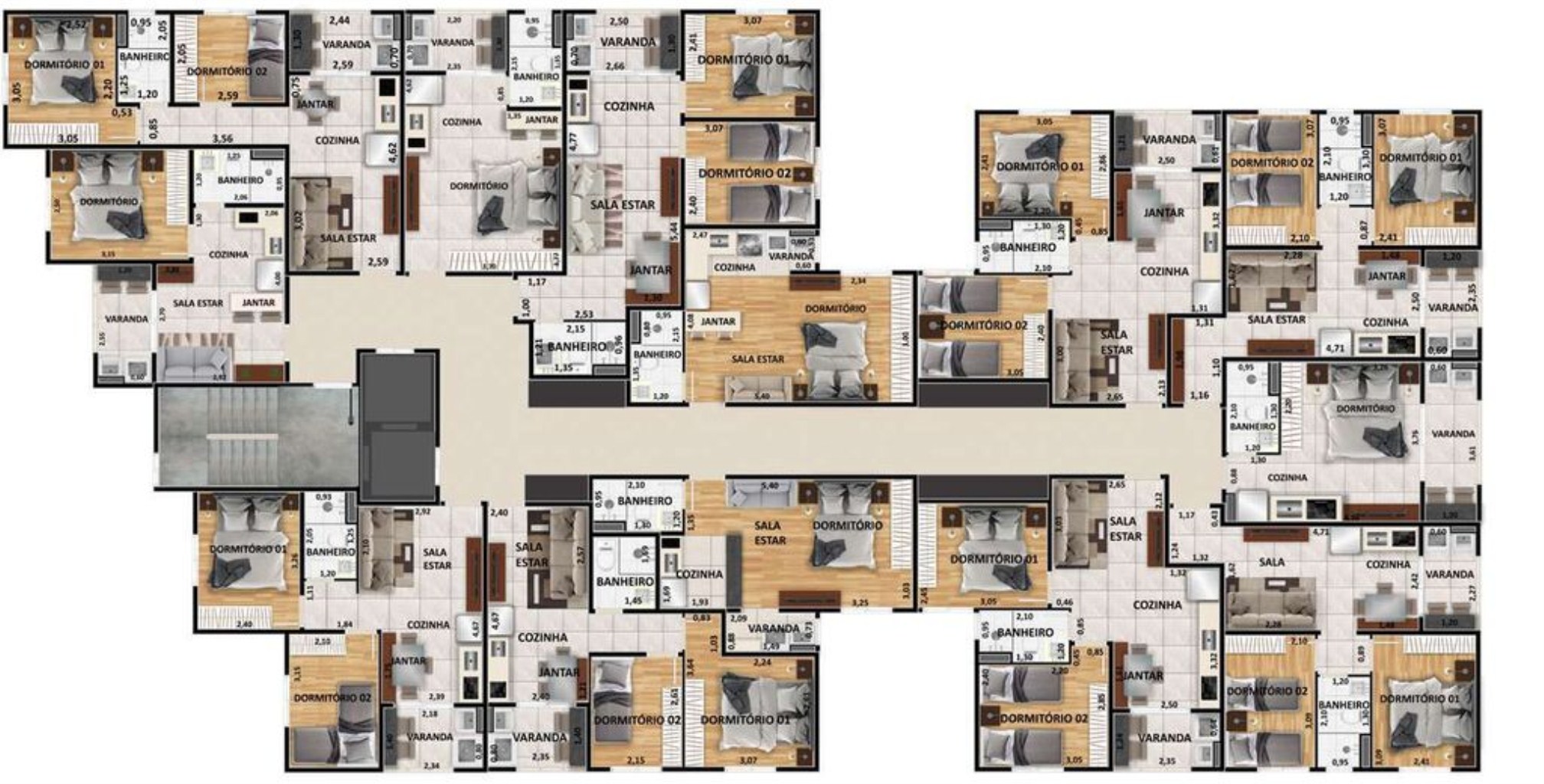 Apartamento à venda com 2 quartos, 61m² - Foto 12