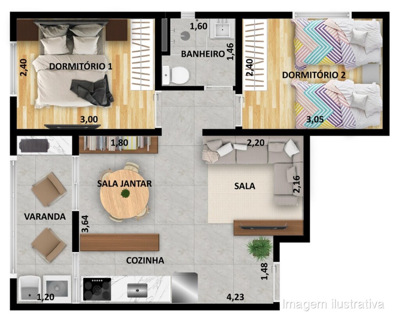 Apartamento à venda com 2 quartos, 44m² - Foto 19