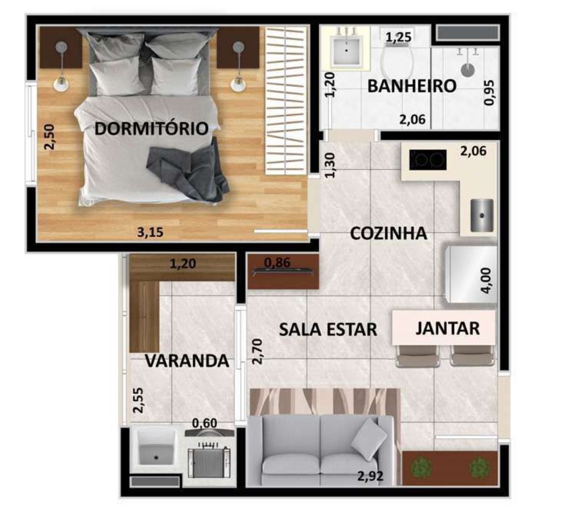 Apartamento à venda com 2 quartos, 61m² - Foto 17