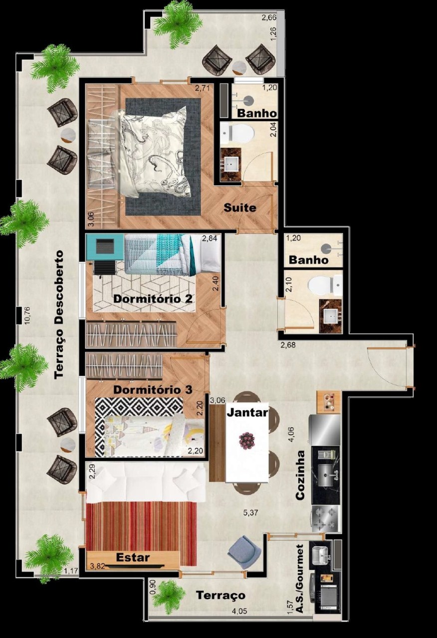 Apartamento à venda com 2 quartos, 44m² - Foto 52