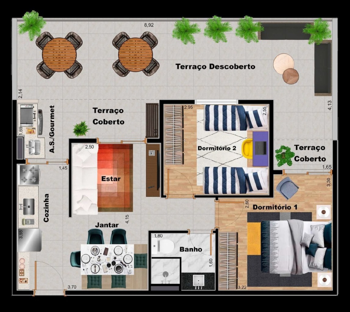 Apartamento à venda com 2 quartos, 44m² - Foto 48