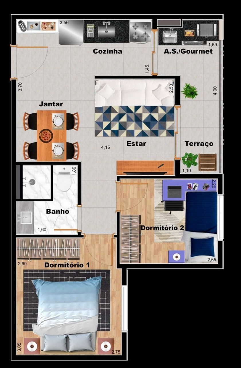 Apartamento à venda com 2 quartos, 41m² - Foto 37