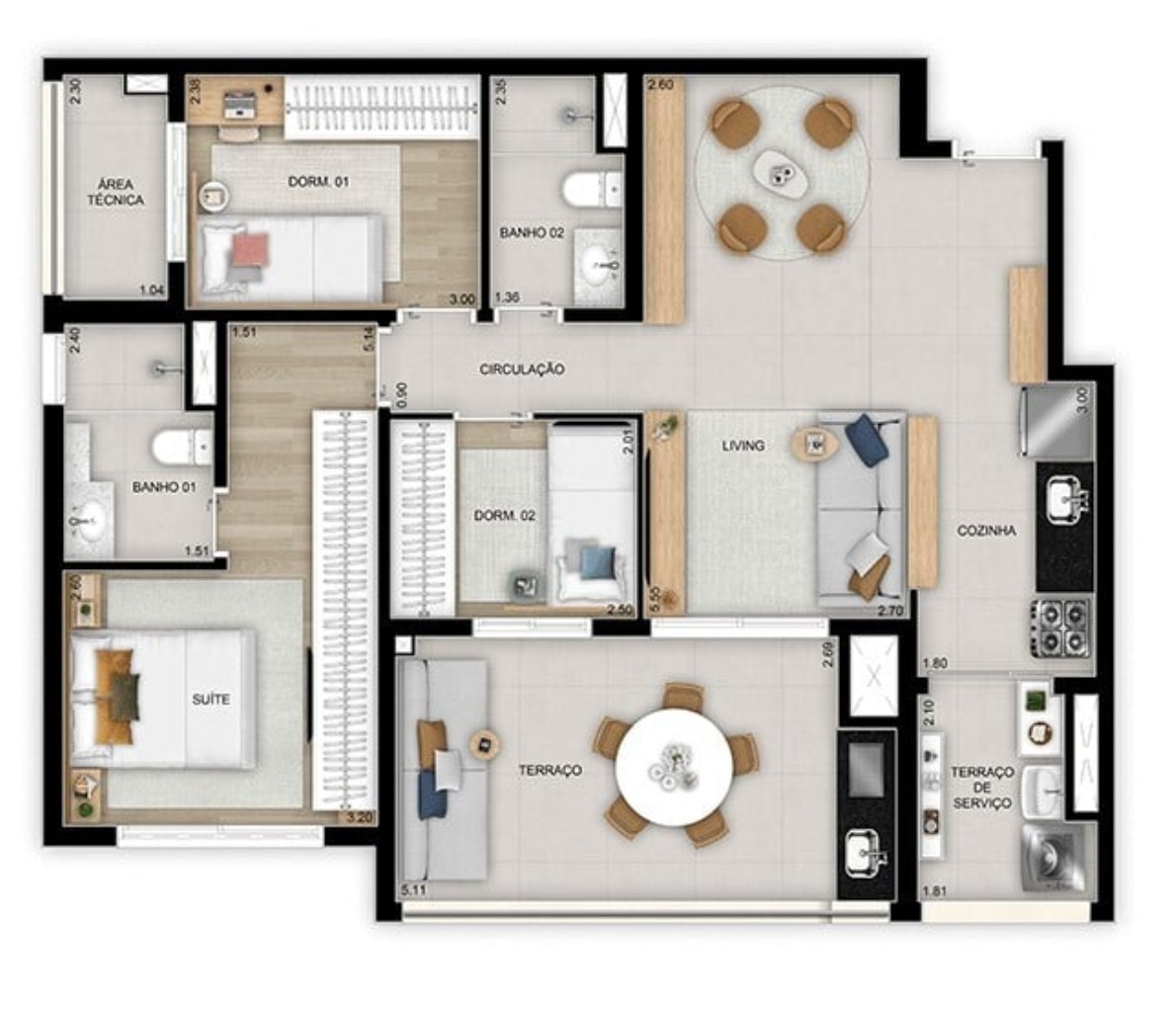 Apartamento à venda com 2 quartos, 105m² - Foto 28