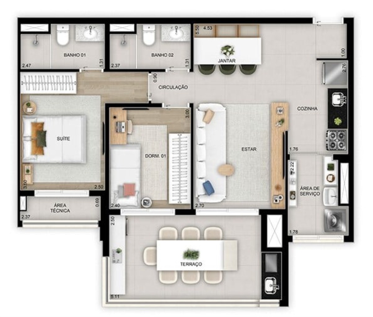 Apartamento à venda com 3 quartos, 114m² - Foto 27