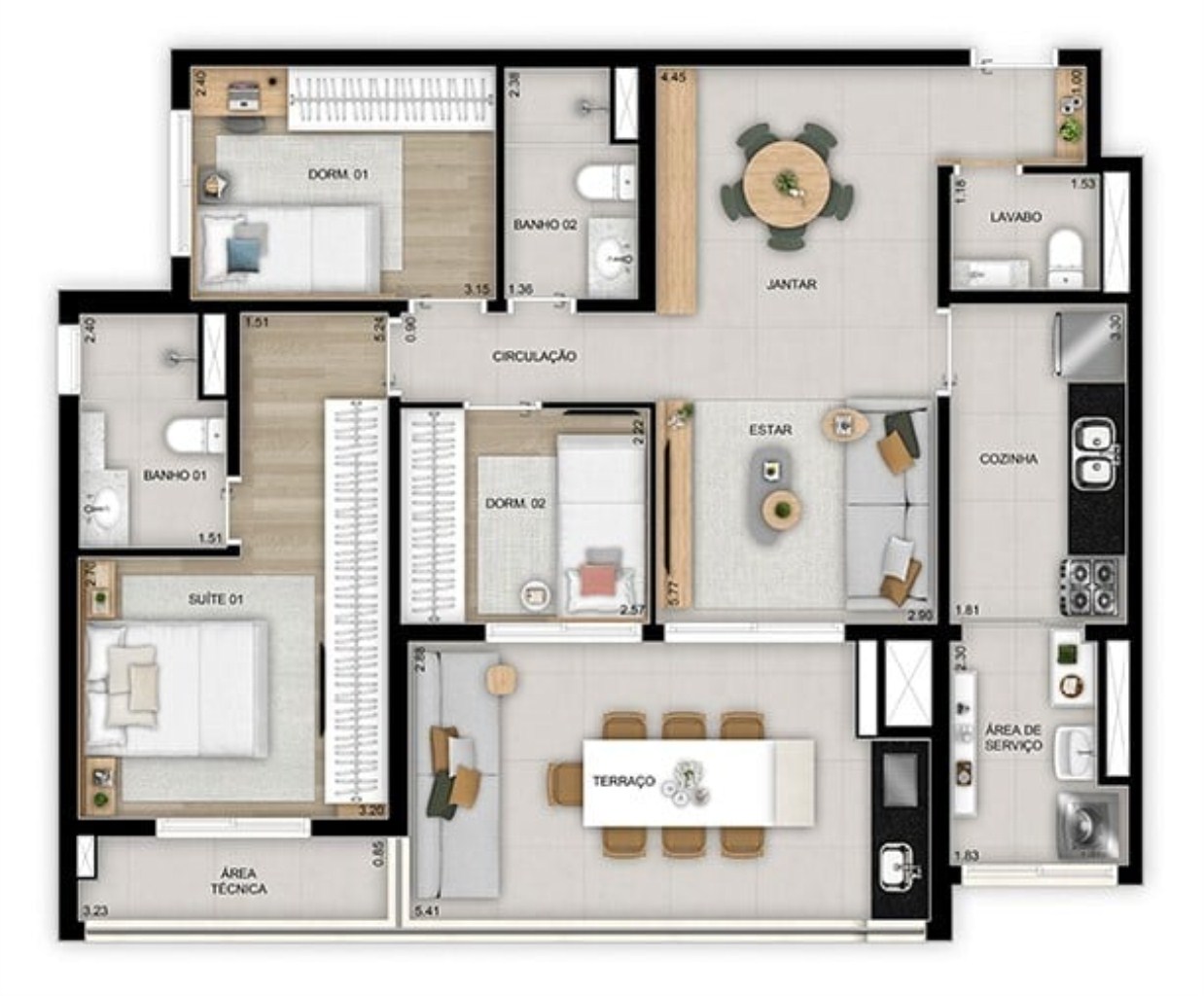 Apartamento à venda com 3 quartos, 89m² - Foto 30