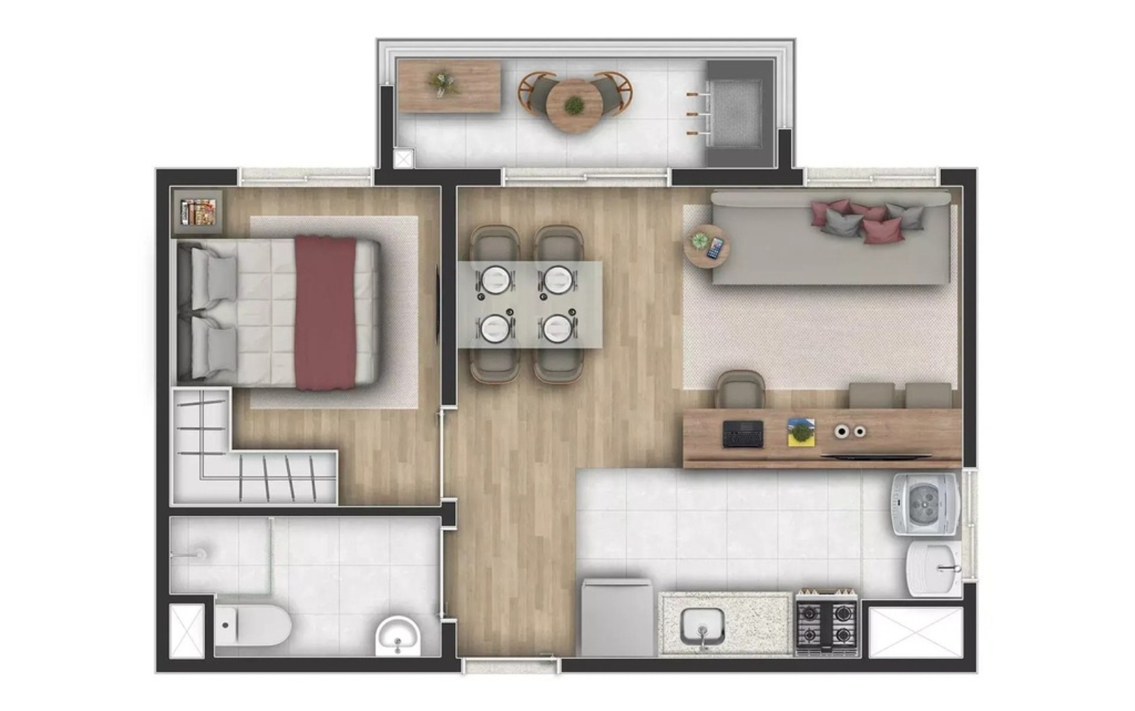 Apartamento, 1 quarto, 35 m² - Foto 6